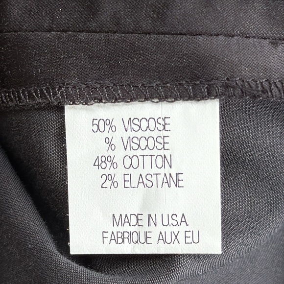 Theory Brynne “New Tuxedo” Black Satin Sleeveless Shift Dress Size 6 - Picture 14 of 15